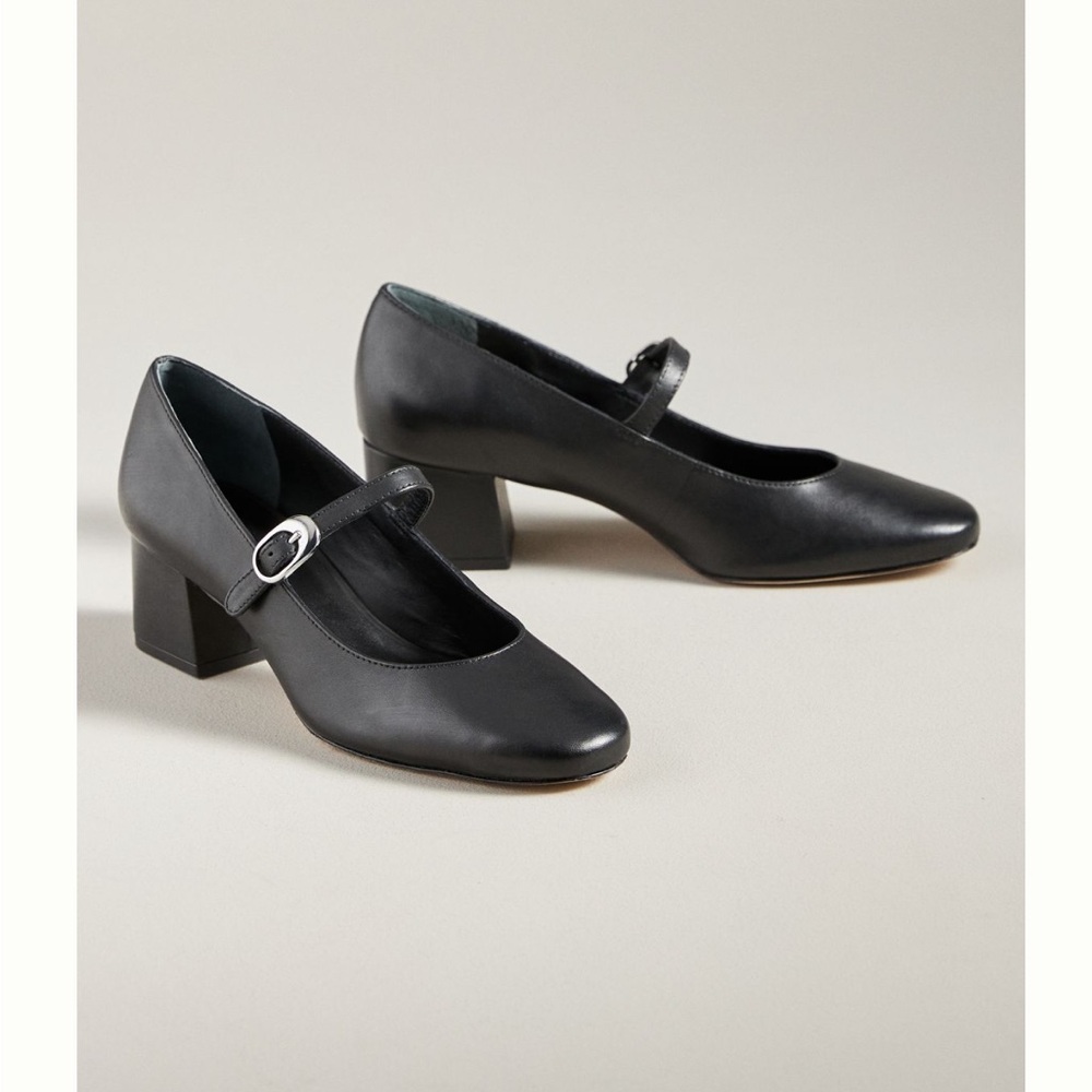 New!  REFORMATION Max Mary Janes with Block Heels, Sz 38.